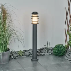 Borne lumineuse Tunes Nickel mat, 1 lumière