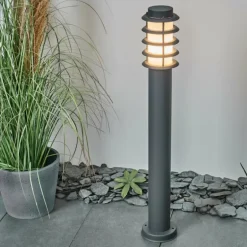 Borne lumineuse Tunes Nickel mat, 1 lumière