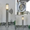 Borne lumineuse Tunes Nickel mat, 1 lumière, Détecteur de mouvement