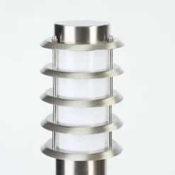 Borne lumineuse Tunes Nickel mat, 1 lumière, Détecteur de mouvement