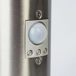 Borne lumineuse Tunes Nickel mat, 1 lumière, Détecteur de mouvement