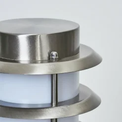 Borne lumineuse Tunes Nickel mat, 1 lumière, Détecteur de mouvement