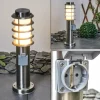 Borne lumineuse Tunes Nickel mat, 1 lumière