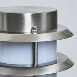 Borne lumineuse Tunes Nickel mat, 1 lumière