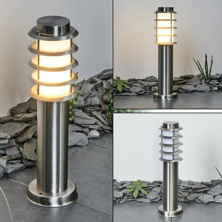 Borne lumineuse Tunes Nickel mat, 1 lumière