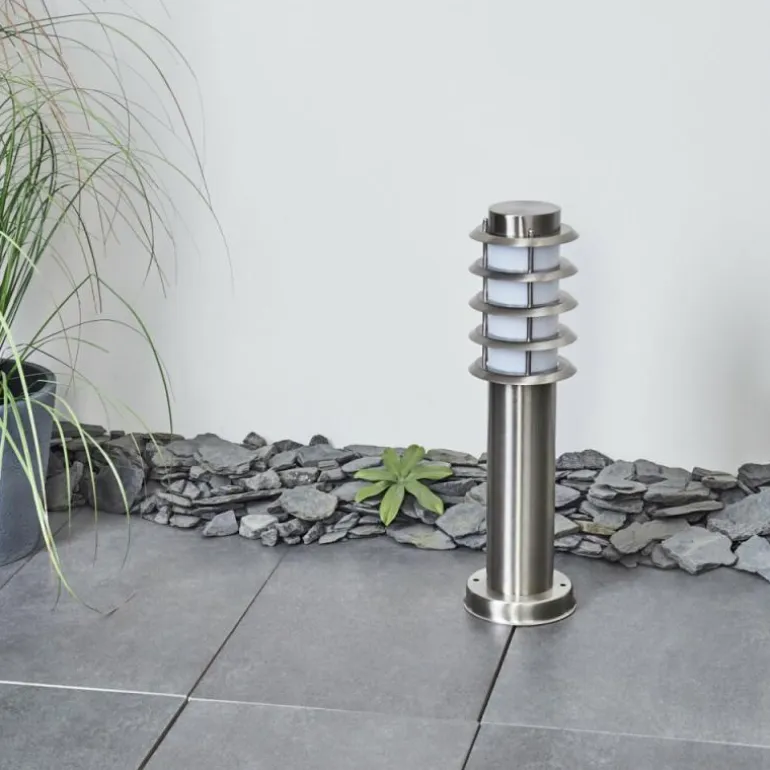 Borne lumineuse Tunes Nickel mat, 1 lumière