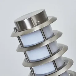 Borne lumineuse Tunes Nickel mat, 1 lumière