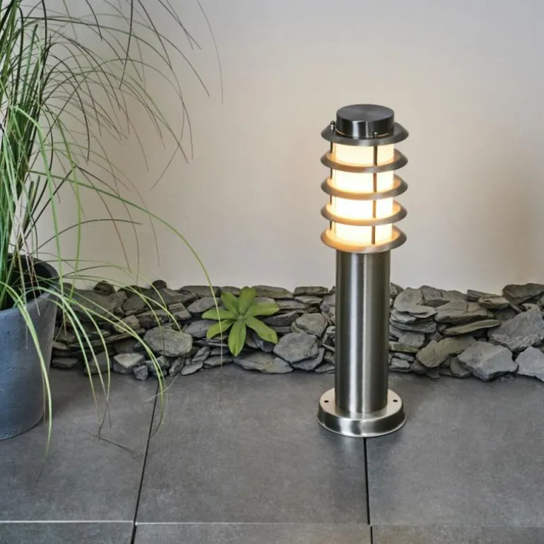 Borne lumineuse Tunes Nickel mat, 1 lumière