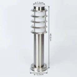 Borne lumineuse Tunes Nickel mat, 1 lumière