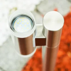 Borne lumineuse Vero Acier inoxydable, 2 lumières