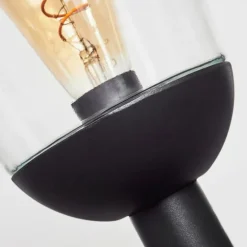 Borne lumineuse Ystheim Noir, 1 lumière