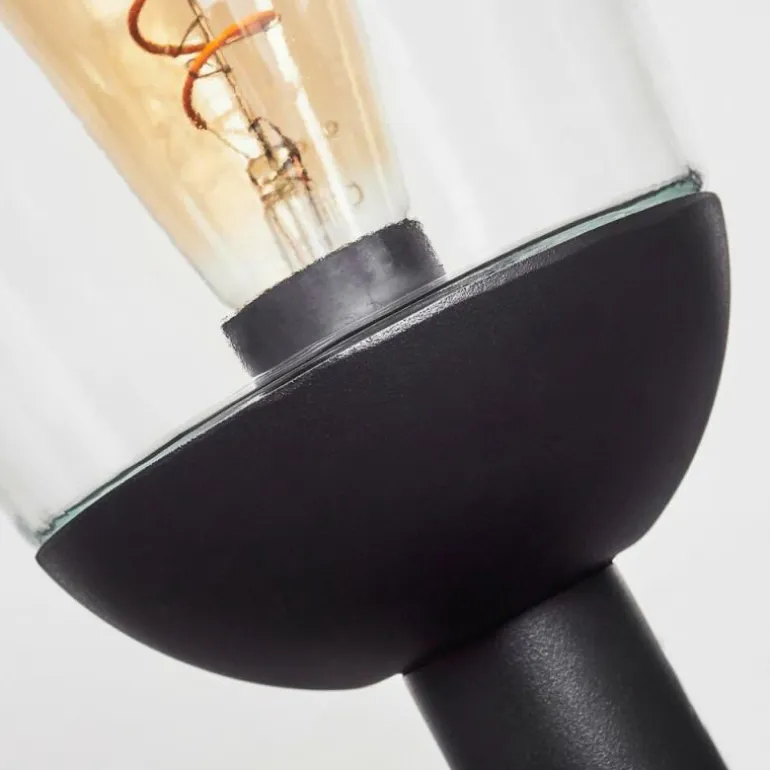 Borne lumineuse Ystheim Noir, 1 lumière