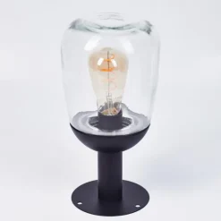 Borne lumineuse Ystheim Noir, 1 lumière