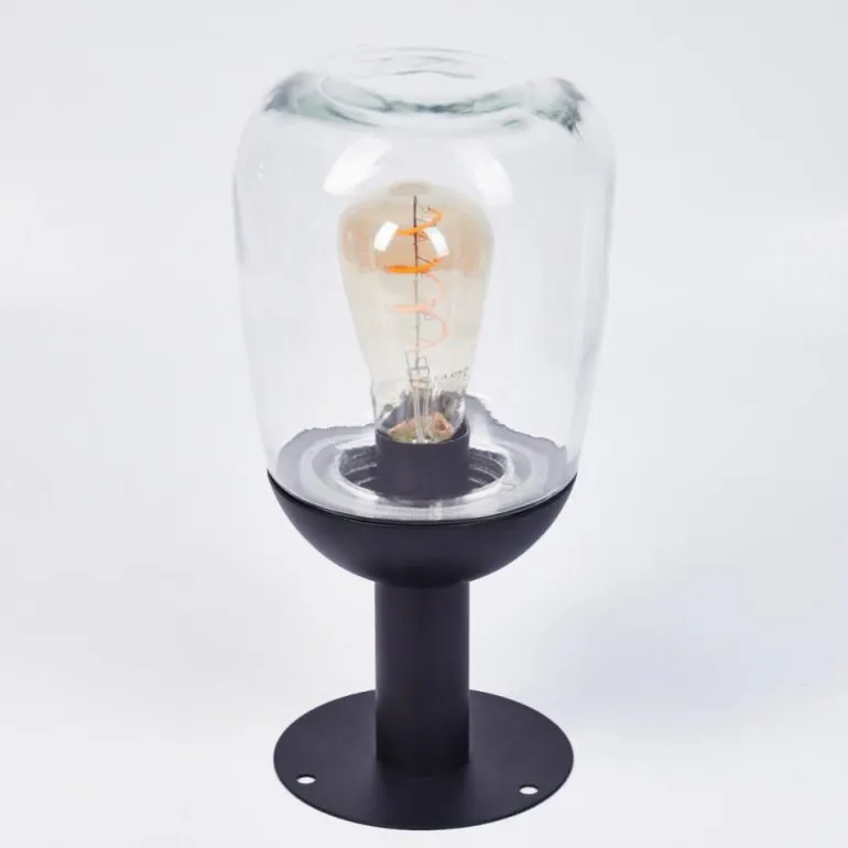 Borne lumineuse Ystheim Noir, 1 lumière