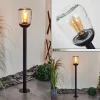 Borne lumineuse Ystheim Noir, 1 lumière