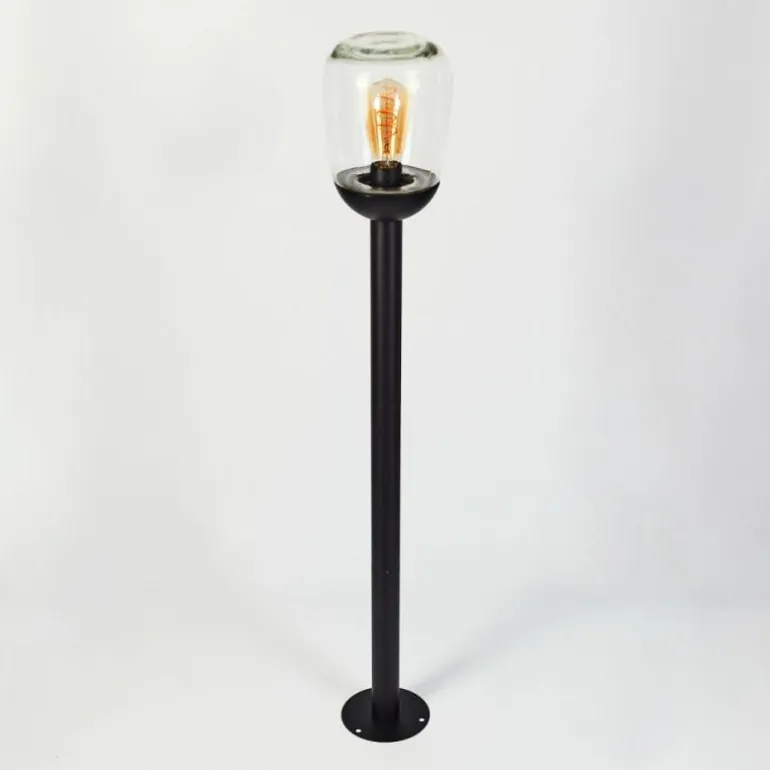 Borne lumineuse Ystheim Noir, 1 lumière