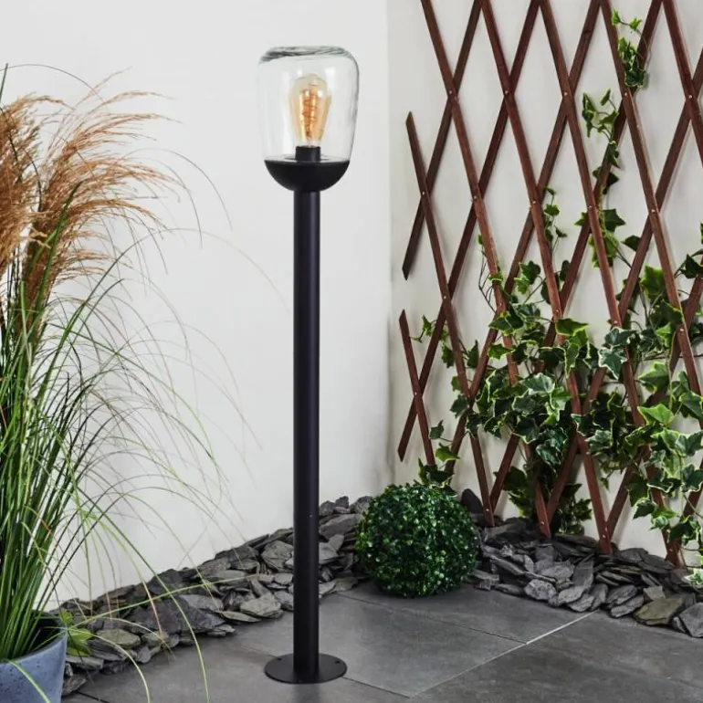Borne lumineuse Ystheim Noir, 1 lumière