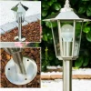 Borne Moskau Acier inoxydable, 1 lumière
