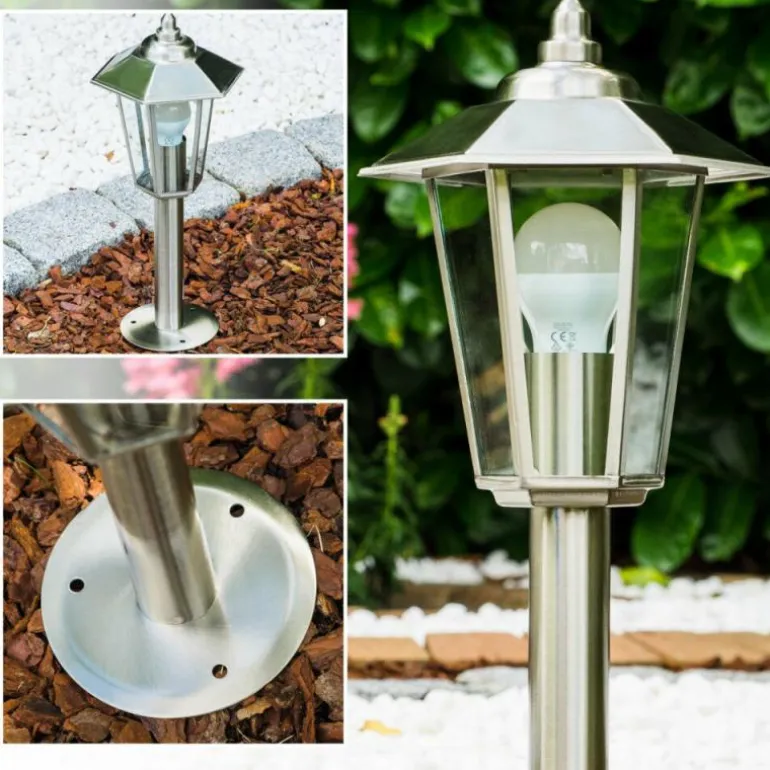 Borne Moskau Acier inoxydable, 1 lumière