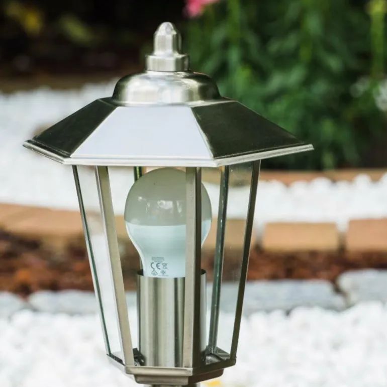 Borne Moskau Acier inoxydable, 1 lumière