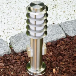 Borne Tunes Acier inoxydable, 1 lumière