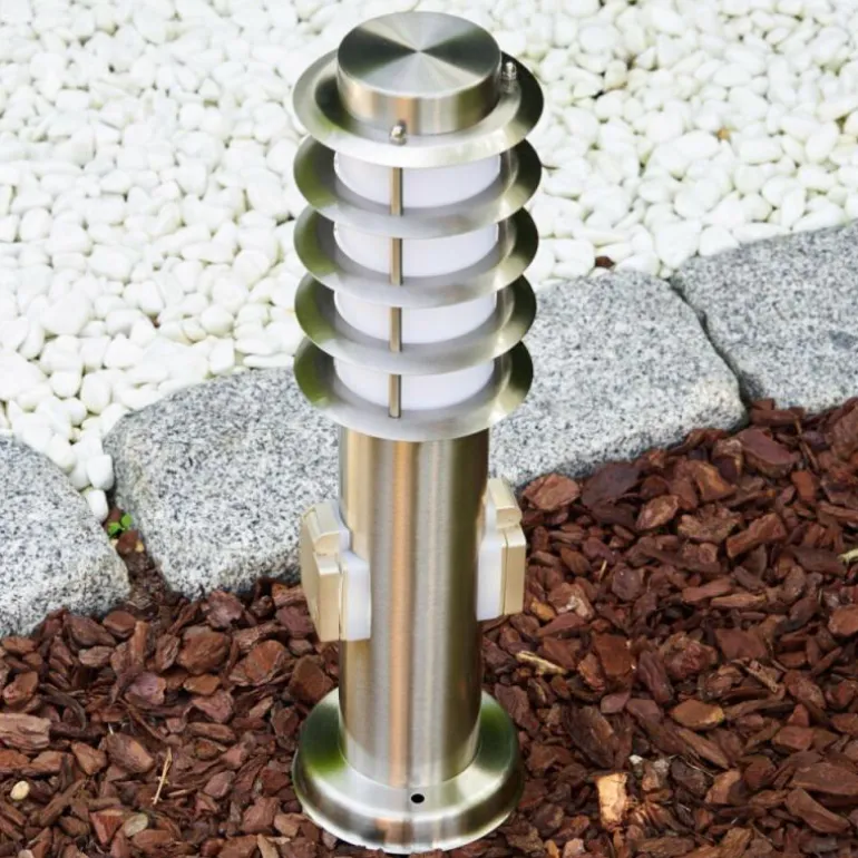 Borne Tunes Acier inoxydable, 1 lumière