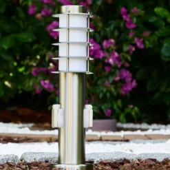 Borne Tunes Acier inoxydable, 1 lumière