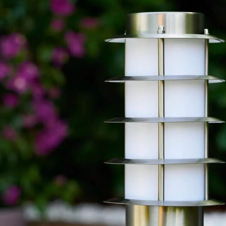 Borne Tunes Acier inoxydable, 1 lumière