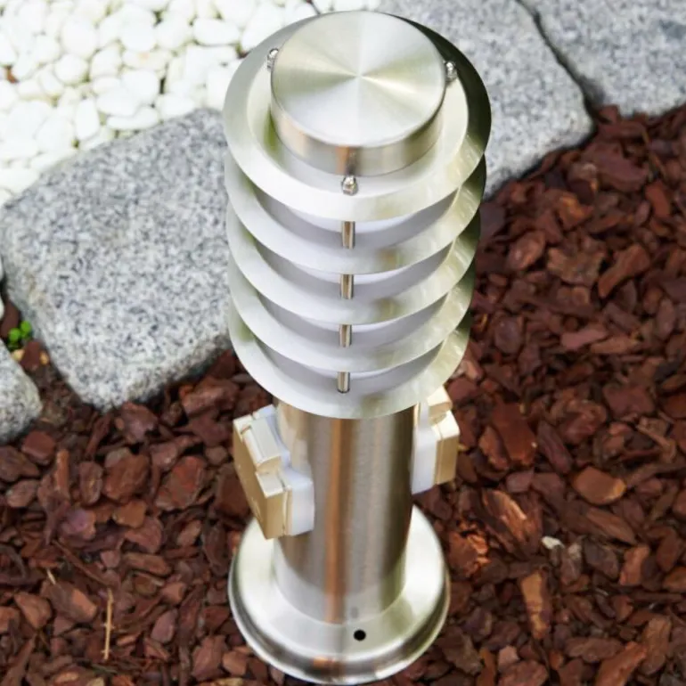 Borne Tunes Acier inoxydable, 1 lumière