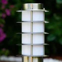 Borne Tunes Acier inoxydable, 1 lumière
