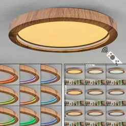 Bosatorp Plafonnier LED Noir, 1 lumière, Télécommandes