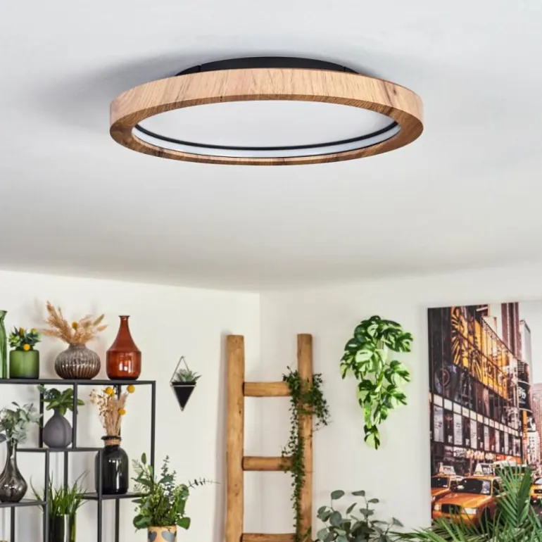 Bosatorp Plafonnier LED Noir, 1 lumière, Télécommandes