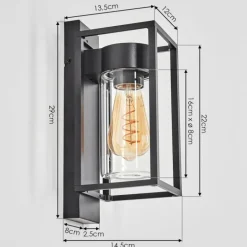 Boucinho Lampe murale d´extérieur Noir, 1 lumière