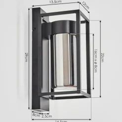 Boucinho Lampe murale d´extérieur Noir, 1 lumière