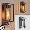 Boucinho Lampe murale d´extérieur Noir, 1 lumière, Détecteur de mouvement
