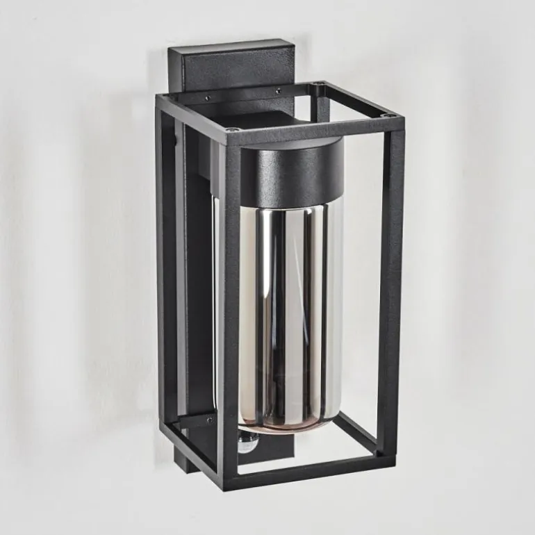 Boucinho Lampe murale d´extérieur Noir, 1 lumière, Détecteur de mouvement