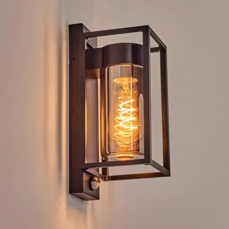 Boucinho Lampe murale d´extérieur Noir, 1 lumière, Détecteur de mouvement