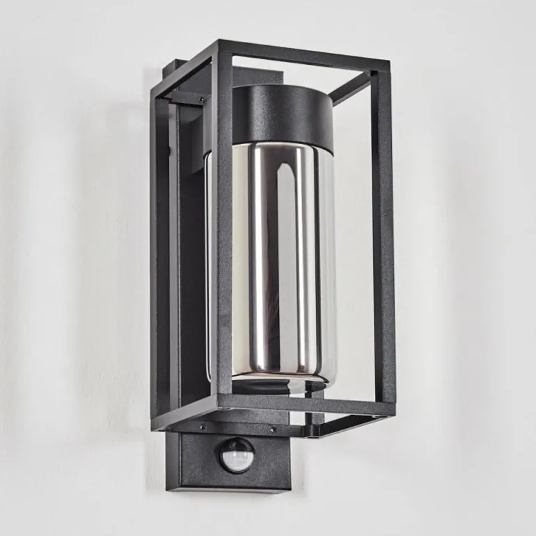 Boucinho Lampe murale d´extérieur Noir, 1 lumière, Détecteur de mouvement