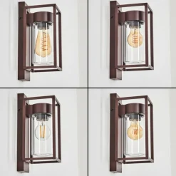 Boucinho Lampe murale d´extérieur Rouille, 1 lumière