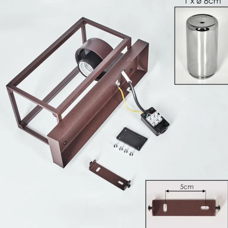 Boucinho Lampe murale d´extérieur Rouille, 1 lumière