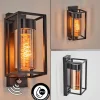 Boucinho Lampe murale d´extérieur Noir, 1 lumière, Détecteur de mouvement