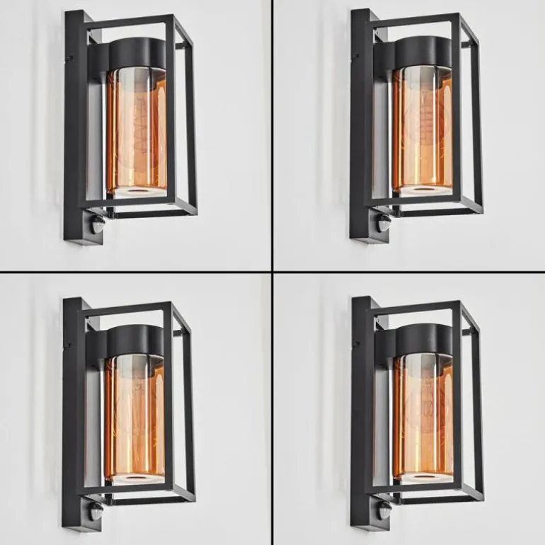 Boucinho Lampe murale d´extérieur Noir, 1 lumière, Détecteur de mouvement