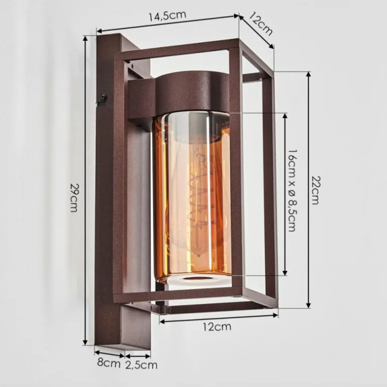 Boucinho Lampe murale d´extérieur Rouille, 1 lumière
