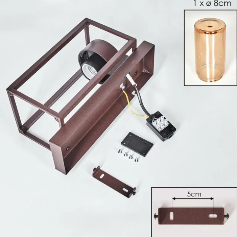 Boucinho Lampe murale d´extérieur Rouille, 1 lumière