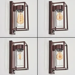 Boucinho Lampe murale d´extérieur Rouille, 1 lumière, Détecteur de mouvement