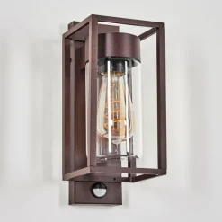 Boucinho Lampe murale d´extérieur Rouille, 1 lumière, Détecteur de mouvement