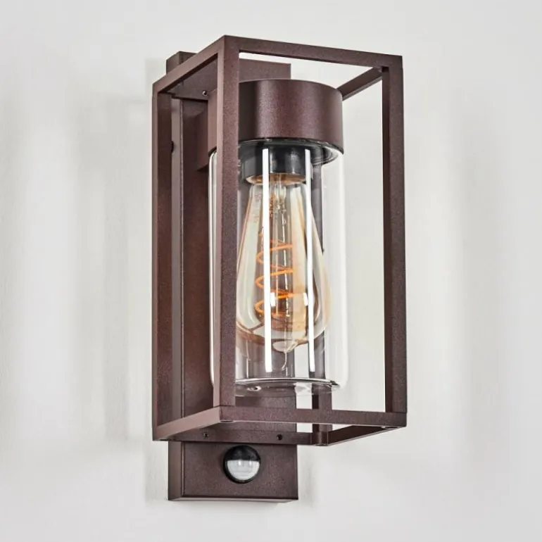 Boucinho Lampe murale d´extérieur Rouille, 1 lumière, Détecteur de mouvement