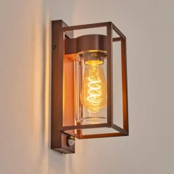 Boucinho Lampe murale d´extérieur Rouille, 1 lumière, Détecteur de mouvement