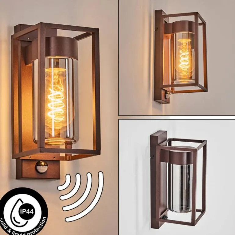 Boucinho Lampe murale d´extérieur Rouille, 1 lumière, Détecteur de mouvement