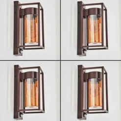Boucinho Lampe murale d´extérieur Rouille, 1 lumière, Détecteur de mouvement